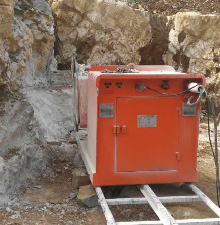 quarrying stone by diamond wire saw machine